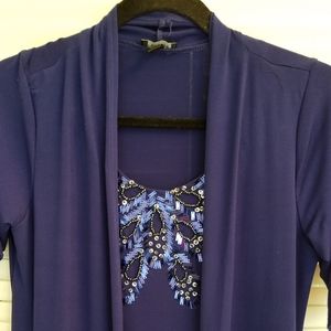 FOREVER Sequin dress with build in dust coat